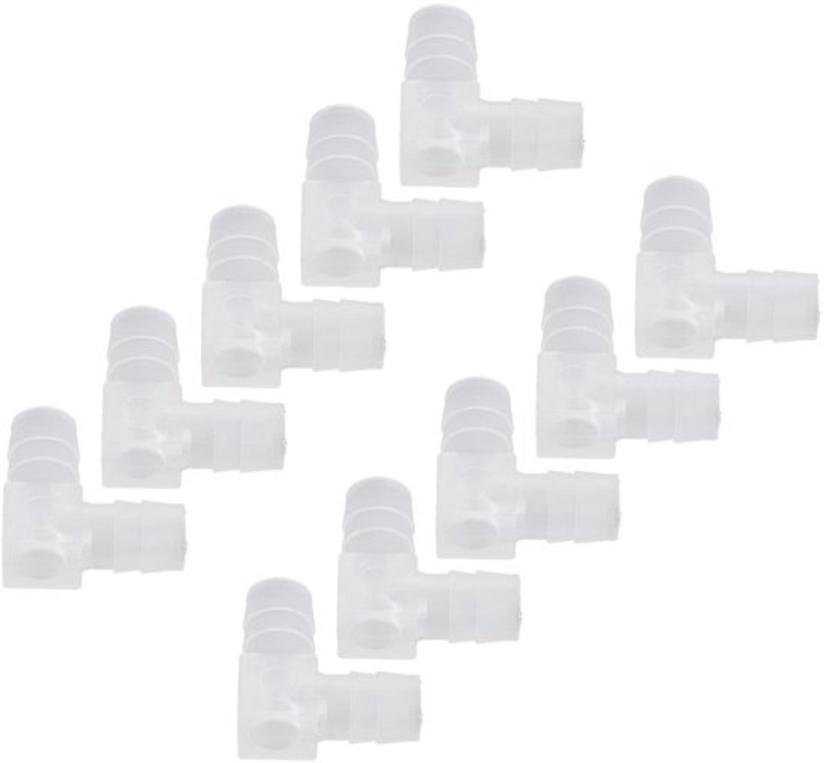Krasbestendige plastic elleboog slang - Allecto, 10 stukken