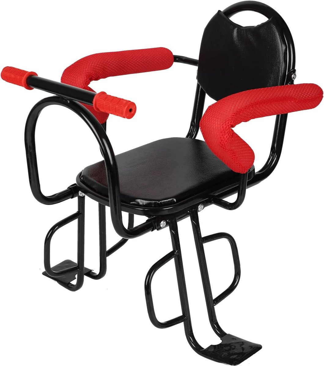 Kinder Fietsstoel - Achterzitje Fiets - Samen Fietsen - Verstelbare Pedaalbeschermers - Max 45 kg - Zwart