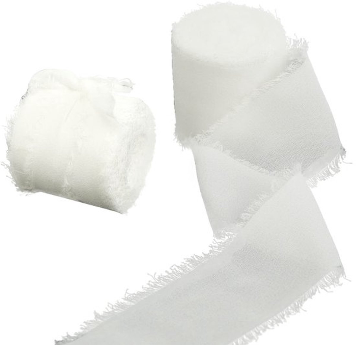 Solidchoice - Dailygoody - Chiffonlint - Handgemaakt - Wit - Decoratief Lint