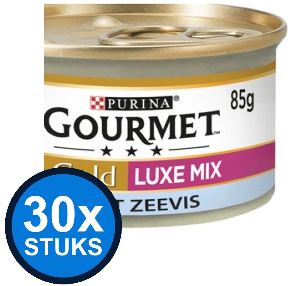 Gourmet Gourmet - Gold Luxe Mix Zeevis - Kattenvoer Natvoer - 85g
