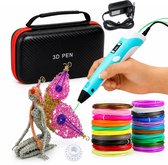 XXL 3D Pen Starterspakket voor kinderen – 100 m filament, 20 kleuren – 3D tekenen – Geavanceerd starterspakket met vul‑ en navulfilament