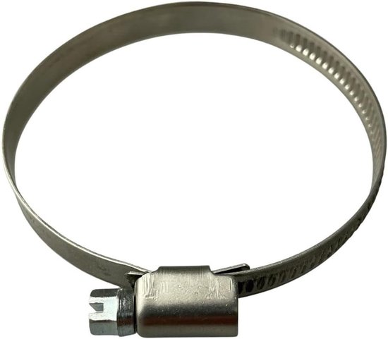Slangklem RVS - Slangenklem Pijpklem - Slangen Bevestigen - Roestvrij Staal - 50-70mm - Zilver — afbeelding 3