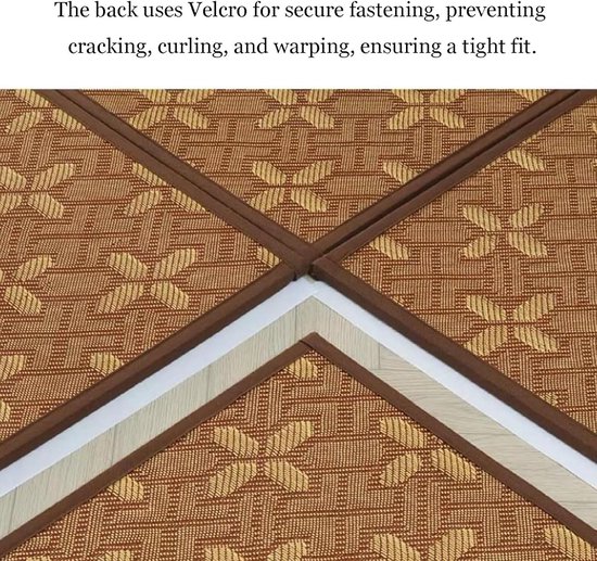 Opvouwbare Tatami Mat - Rotan Tapijt - Koel Slapen - Antislip Bodem - N.v.t. - Natuurlijk — afbeelding 5