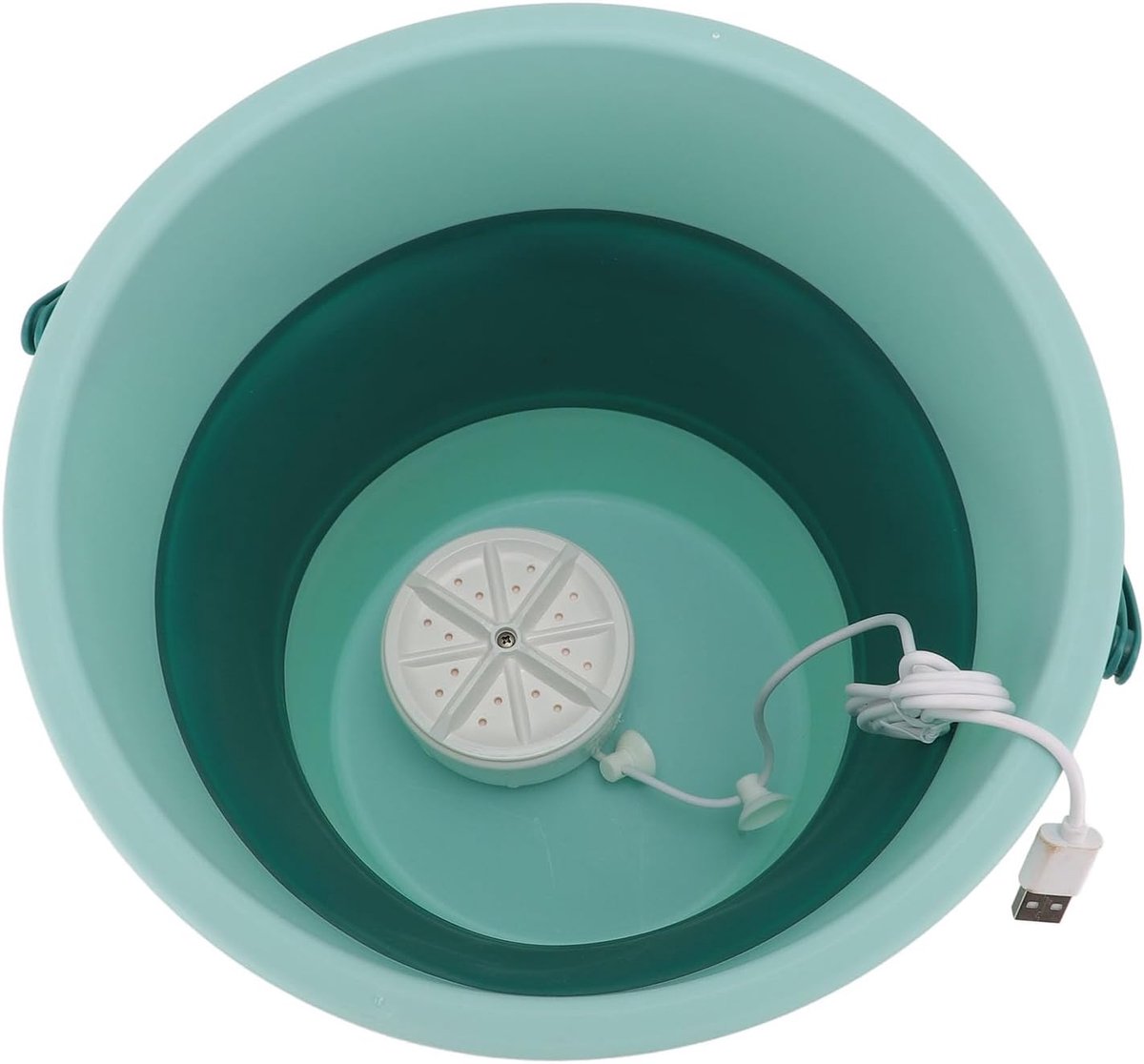 Opvouwbare Wasmachine - Mini Wassers - Kleine Kleding Wassen - Turbine Ontwerp - Compact Formaat - Wit