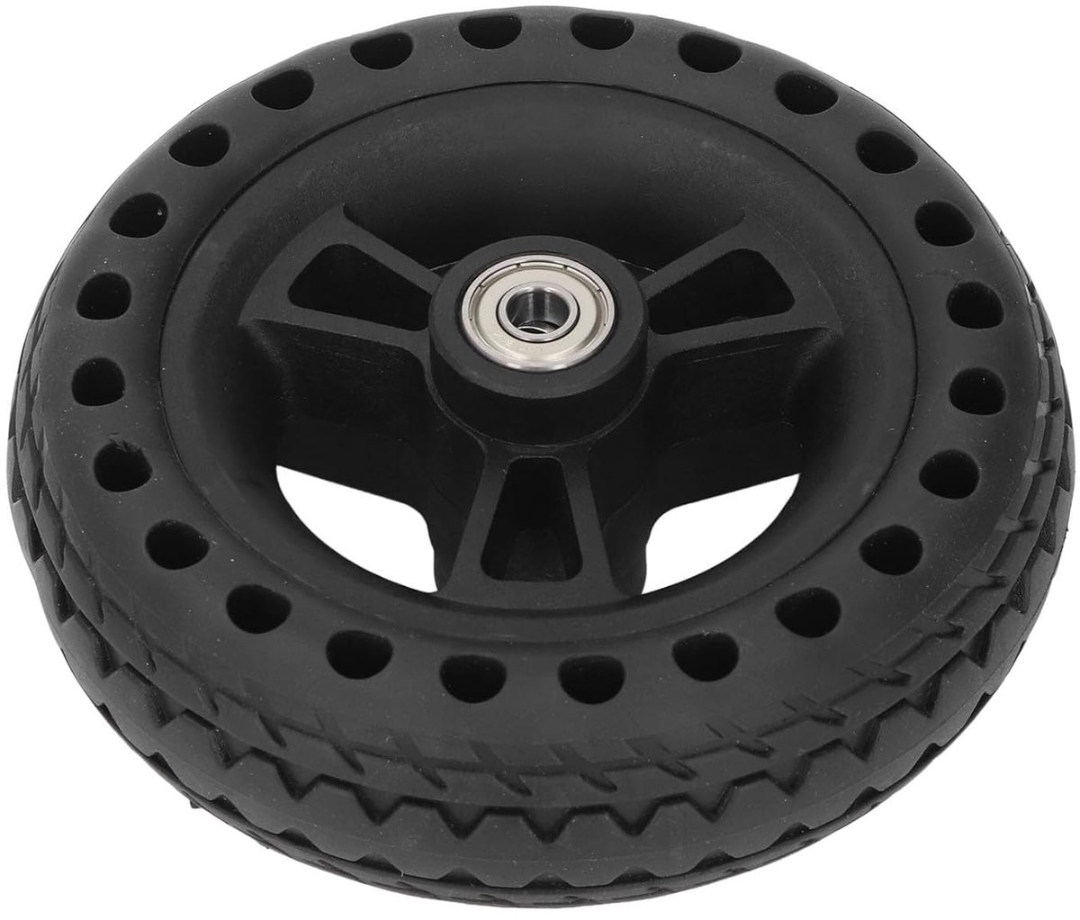 Vast Wiel - Vervangend Band - Transport Karren - Hoge Laadcapaciteit - 6 Inch - Zwart