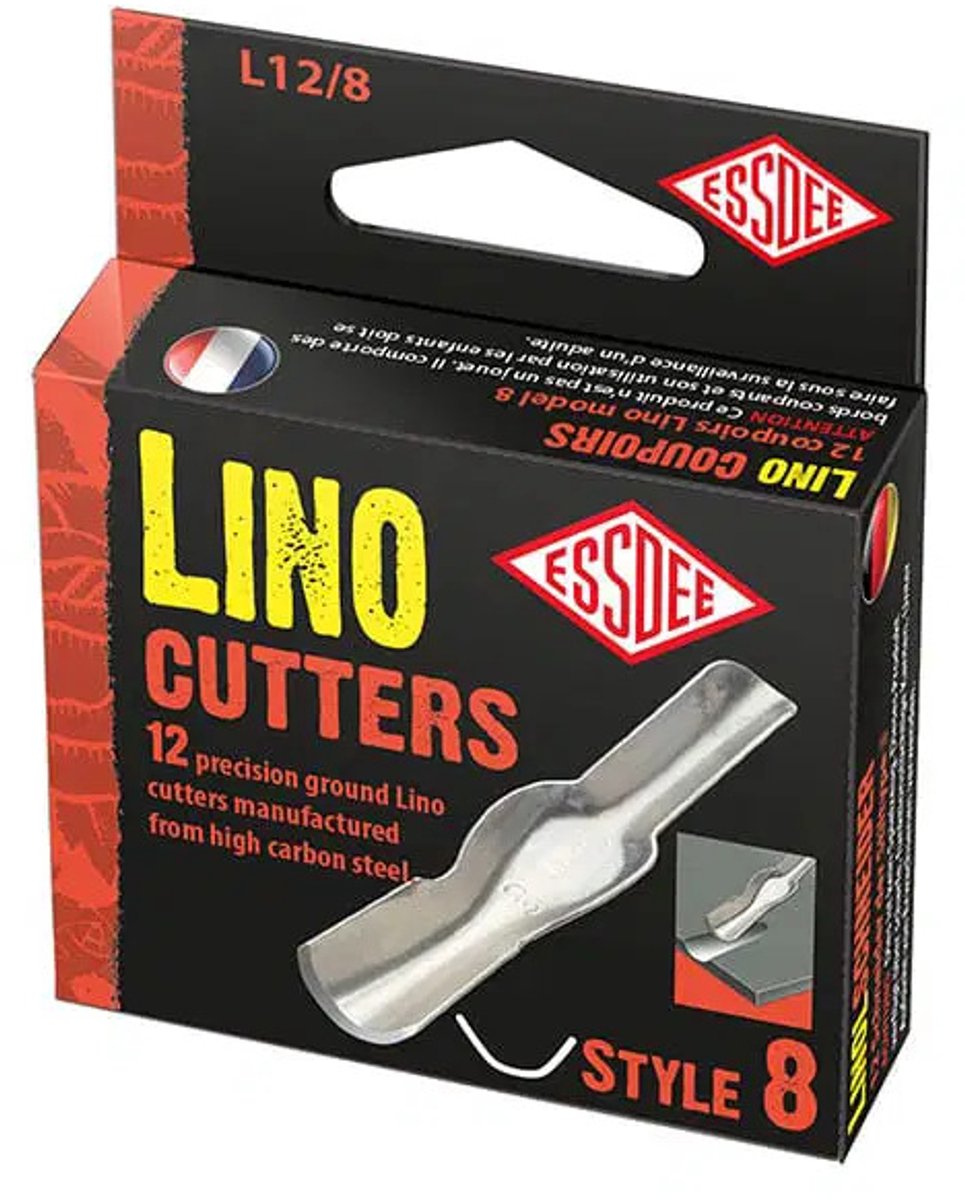 Essdee Linosnede Mes stijl nr. 8 (12-delige box)