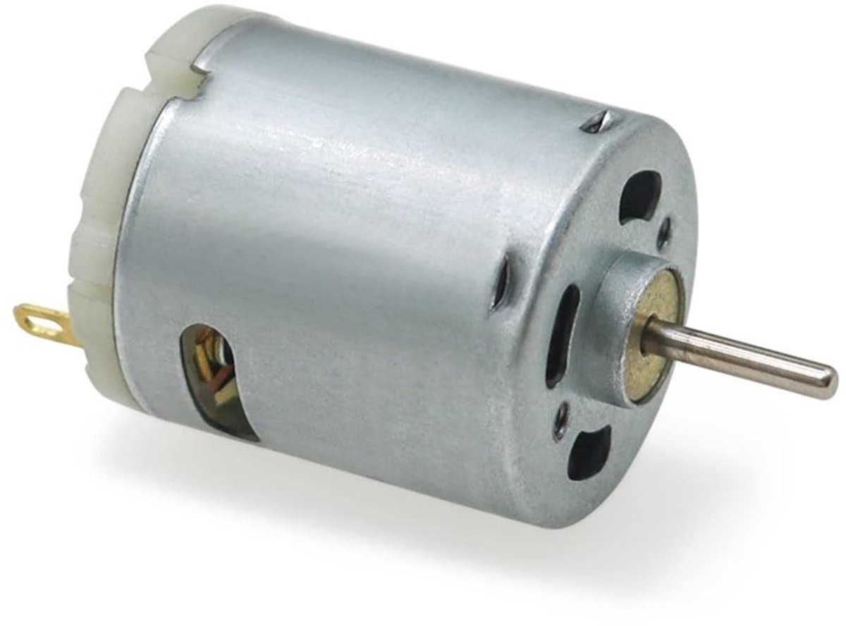 DC Motor - Kleine Motor - Doe-het-zelf Projecten - Sterke Magneet - 12V 15000RPM - Zilver