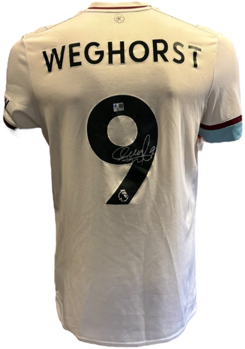 Wout Weghorst gesigneerd Burnley 21/22 uit shirt