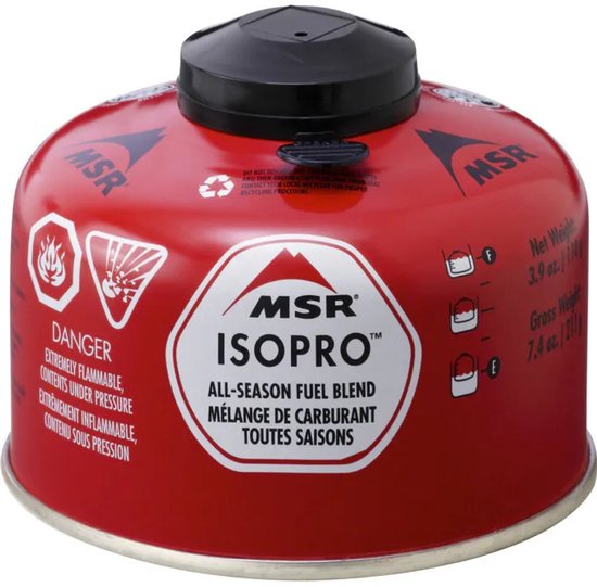 MSR IsoPro Gasflessen 113g rood van MSR — afbeelding 2