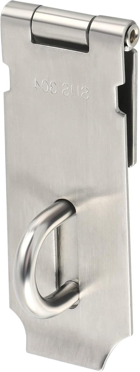 RVS Hangslot Hasp Slot voor Deuren, Kasten en Lades - 4 Inch, Duurzaam en Betrouwbaar Veiligheidsmechanisme