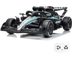 Mercedes-AMG F1 Elektrische Kinderauto W16 E PERFORMANCE 12V - 1 tot 5 jaar - Accuvoertuig met Afstandsbediening, MP3-speler & Veiligheidsgordel - Officiële Licentie - Zwart