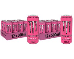 2x Monster Energy Ultra Zero Sugar Rosa 12 x 500 ml