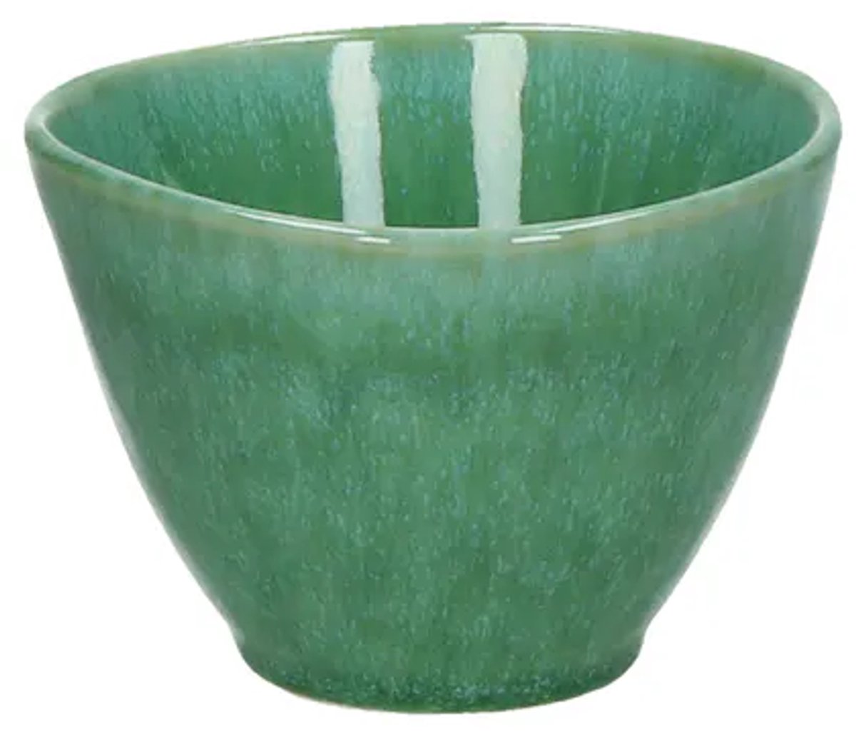 Pomax Treille Mini Kom - Steengoed - Ø 10 cm - Groen - Schaaltje voor Dip, Saus & Snacks