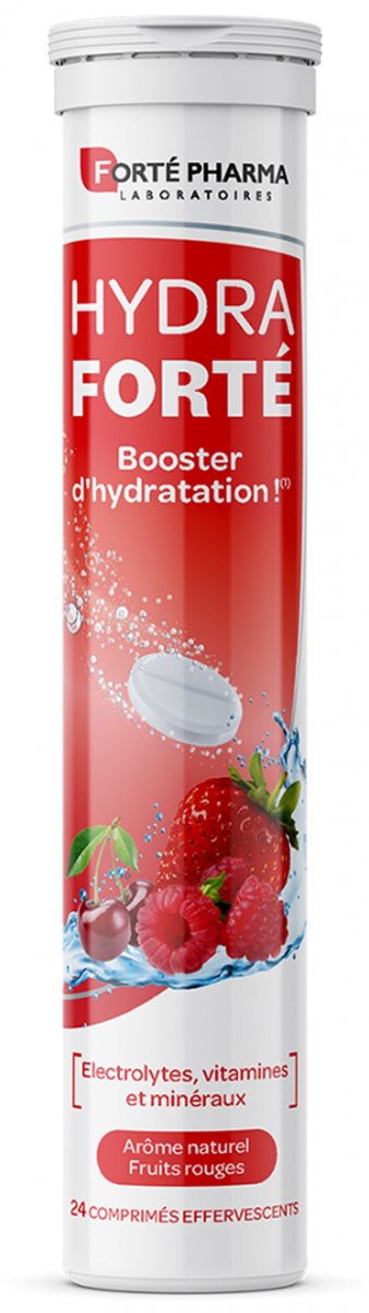 Forté Pharma Hydra Forté Hydration Booster 24 Bruistabletten (Smaak : Rood fruit)