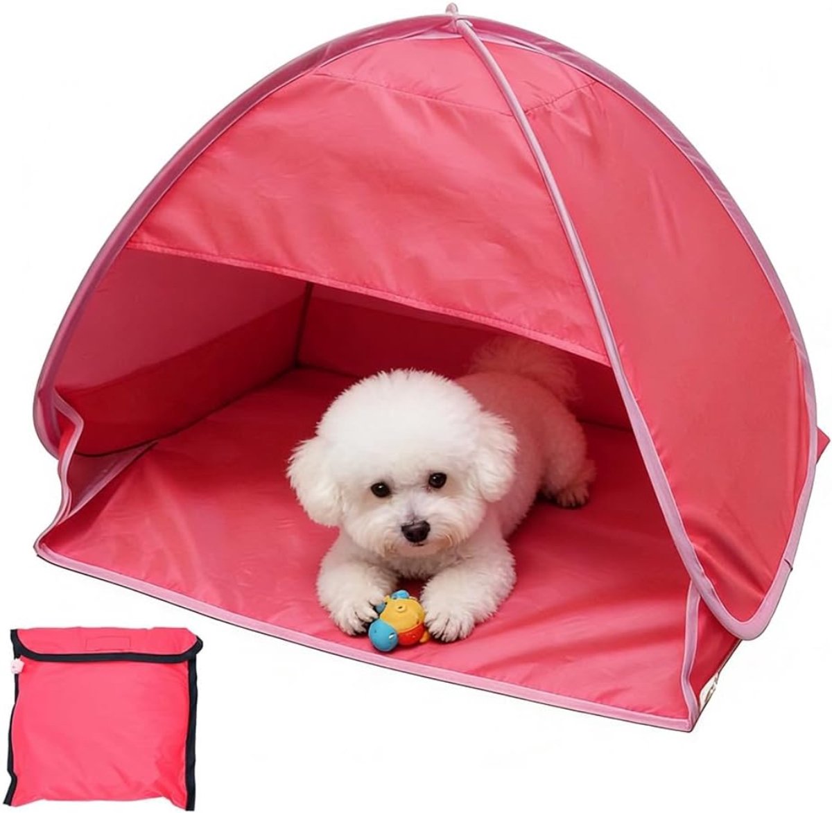 QORA® Strandtent Baby - Strandtent Pop Up - Tent Baby - Roze - 31cm x 20cm x 21cm