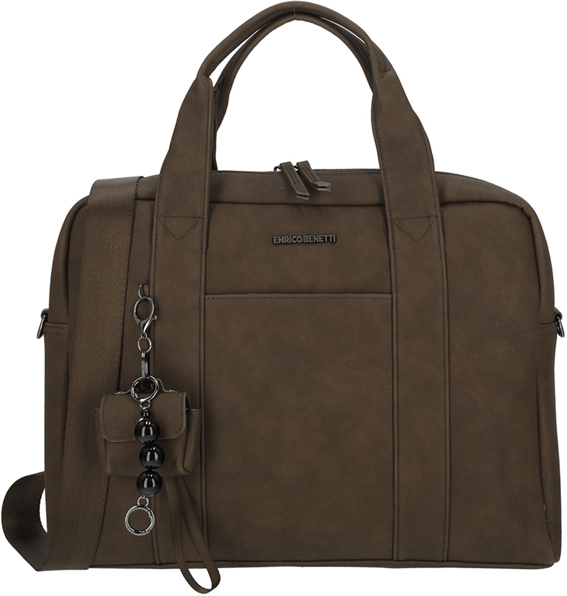 Enrico Benetti Taylor Handtas - Laptoptas met 15 inch Laptopvak - Bruin