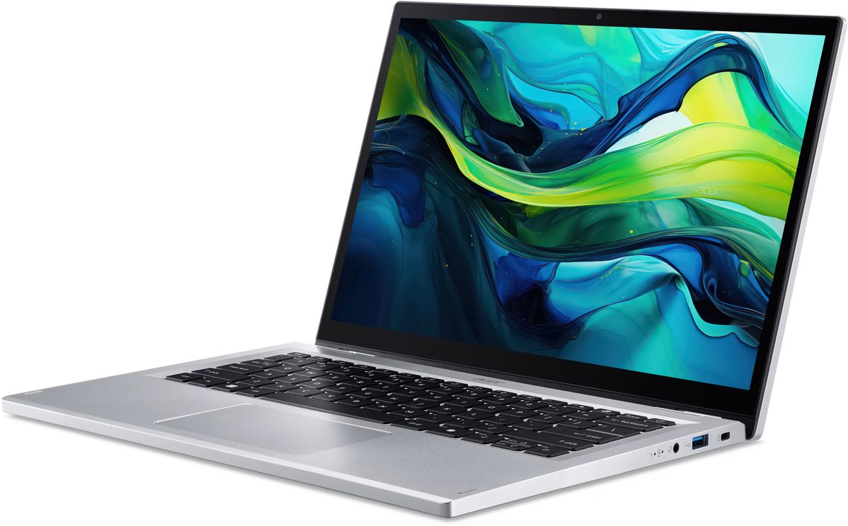 Aspire Go Spin 14 AGSP14-31PT-37XH - Laptop - 2-in-1 Convertible - 14 inch Touchscreen - Core 3 - 8GB - 128GB SSD - Zilver