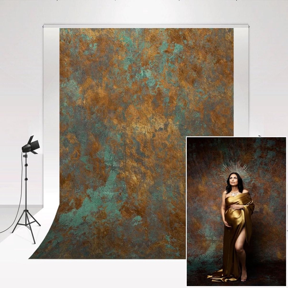 Dailygoods - Fotografie Achtergrond 1,5 x 2,2 m - Abstracte Oude Roestige Textuur