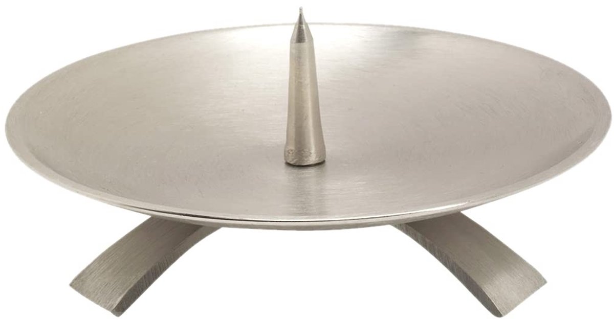 Dailygoods - Drievoet Kroonluchter Ø13,0cm Met Spies - Messing Vernikkeld