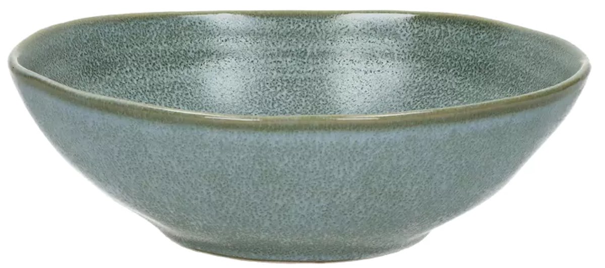 Pomax Néboa Saladekom - Steengoed - Ø 20 cm - Grijsblauw - Kom voor Salade, Snacks & Serveren