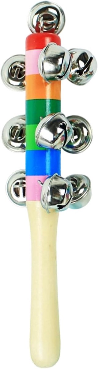 Kinderen Muziekbel - Handbel Speelgoed - Muziek Ontwikkeling - Regenboog Design - 21 cm - Multicolor