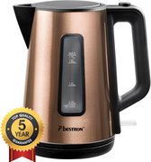 Bestron Waterkoker AWK1000CO - 2200W - 1,7L - Automatisch uitschakelen - Koper - 5 jaar garantie