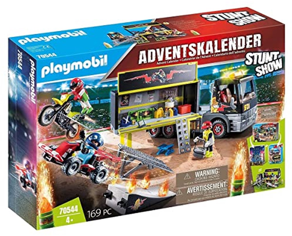 XXL Adventskalender - Stunt Show - Voorpret Kerst - 169 Delig - 51.5 x 38.5 x 12.5 cm - Multicolor