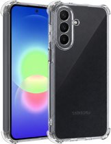 Hoesje - Geschikt voor Samsung Galaxy A27 - Sterk & Shockproof - Siliconen Shock Case - Hoes Cover - Telefoonhoes - Transparant