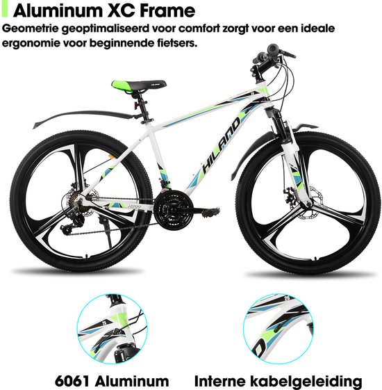 Joystar H200+ Mountainbike - Unisex - 26 inch - Framemaat 43 cm - Wit van JOYSTAR — afbeelding 3
