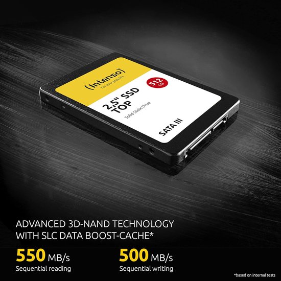 Interne SSD - Opslag Schijf - Snellere Computer - SATA III Interface - 1 TB - Zwart — afbeelding 2