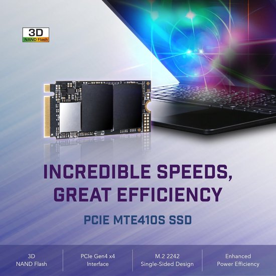 Interne SSD - Opslag M.2 - Snelle Data Transfer - PCIe Gen4x4 Interface - 256 GB - Zwart — afbeelding 5