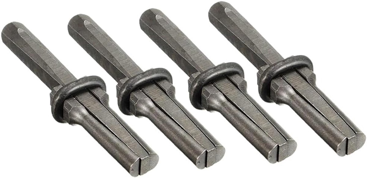 Stenen Beitels Set - Kloven Gereedschap - Stenen Bewerken - Duurzaam Staal - 4 Delig - Zilver