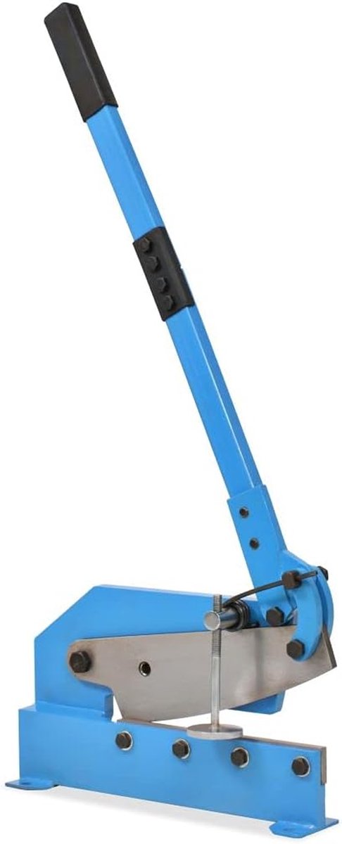 Stalen Hefschaar - Metaalschaar Werkbank - Metaal Bewerken - Automatische Veer - 300 mm - Blauw