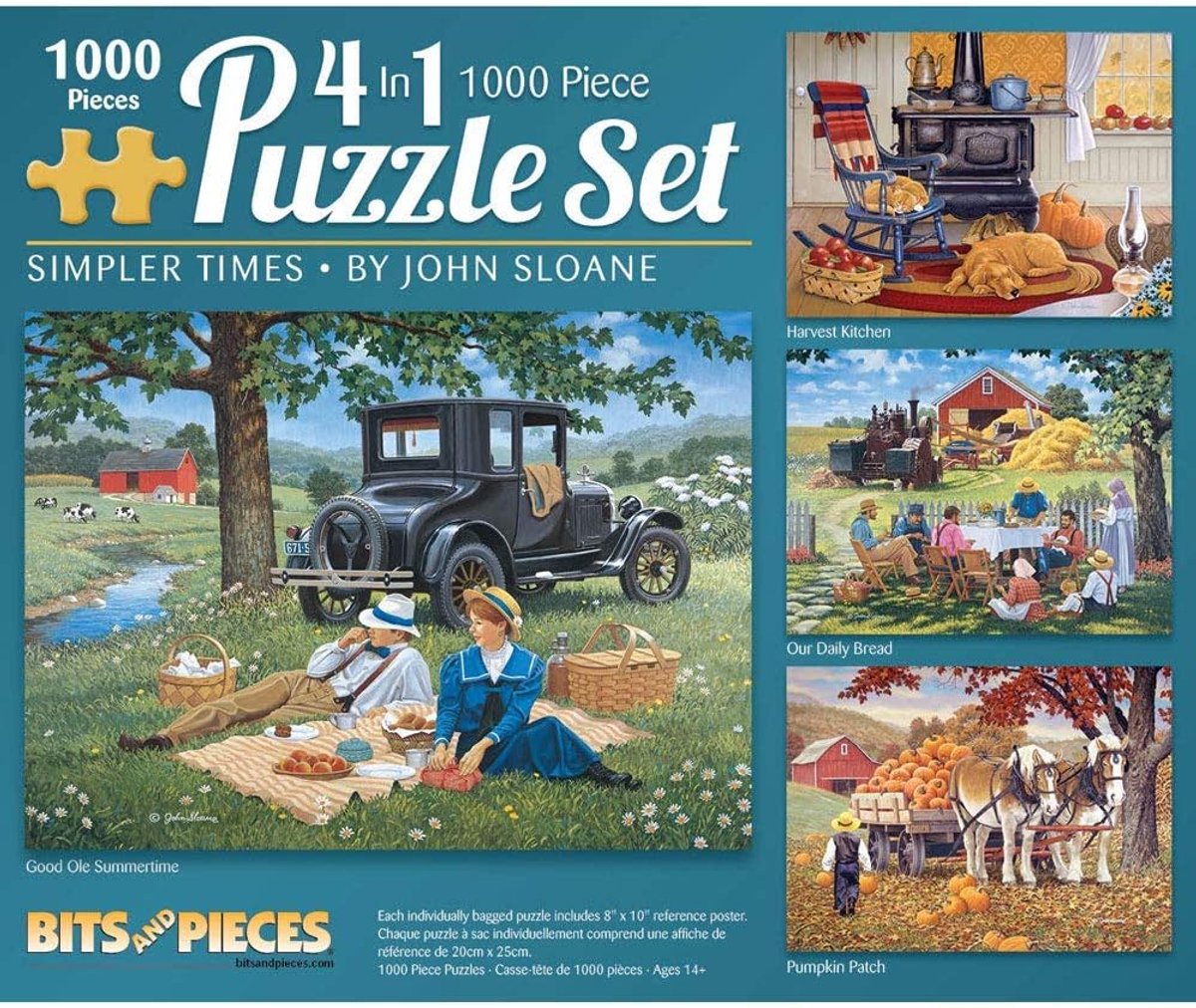 Legpuzzel Set - Volwassen Puzzels - Ontspanning Thuis - Duurzaam Gerecycled Karton - 1000 Stukjes - Multicolor