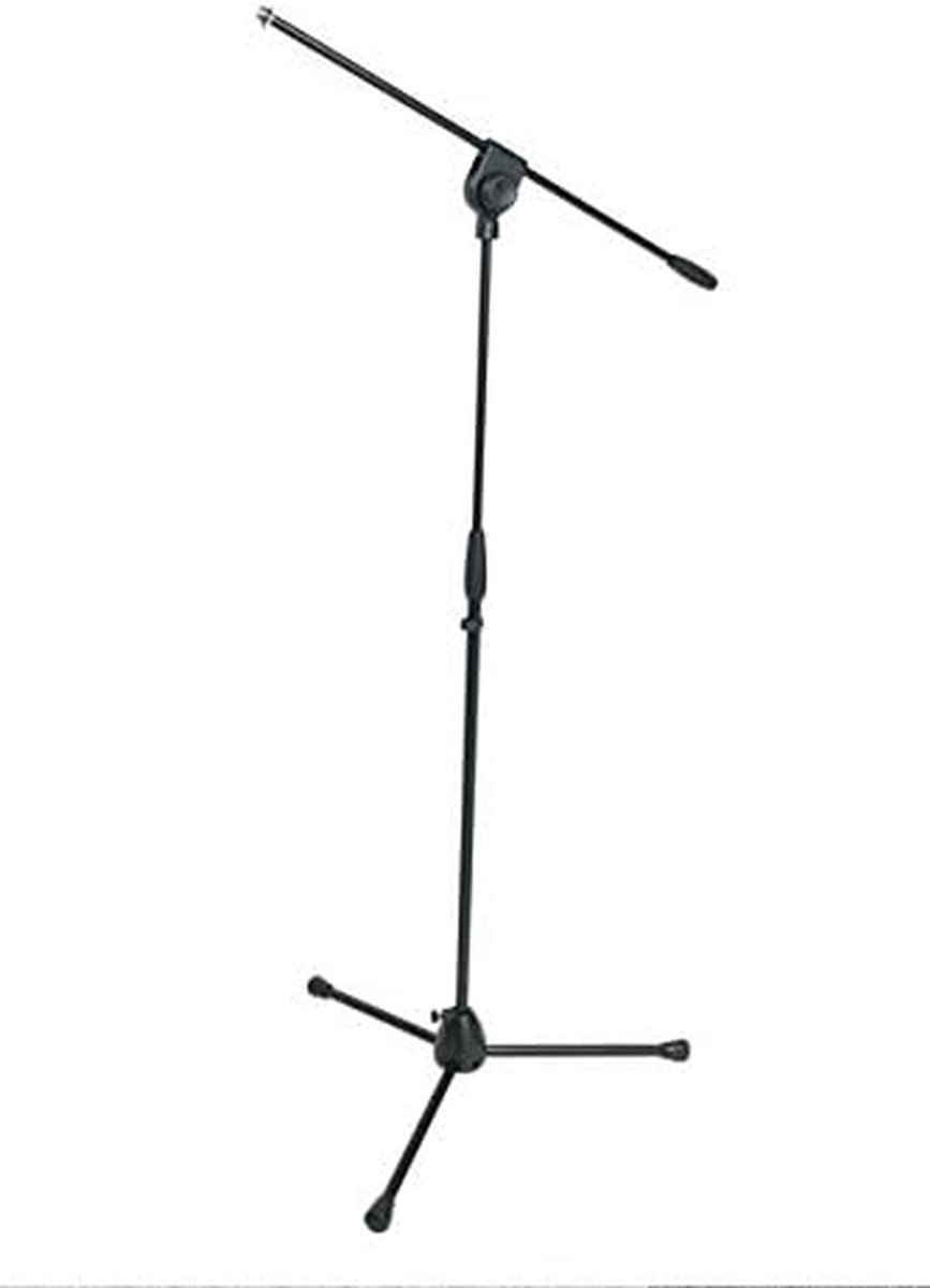 Microfoonstandaard - Muziek standaard - Muziek optreden - Stabiele driepoot - 160 cm hoog - Zwart