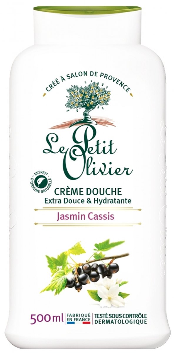 Le Petit Olivier Extra Milde Hydraterende Douchecrème Jasmijn Zwarte Bes 500 ml