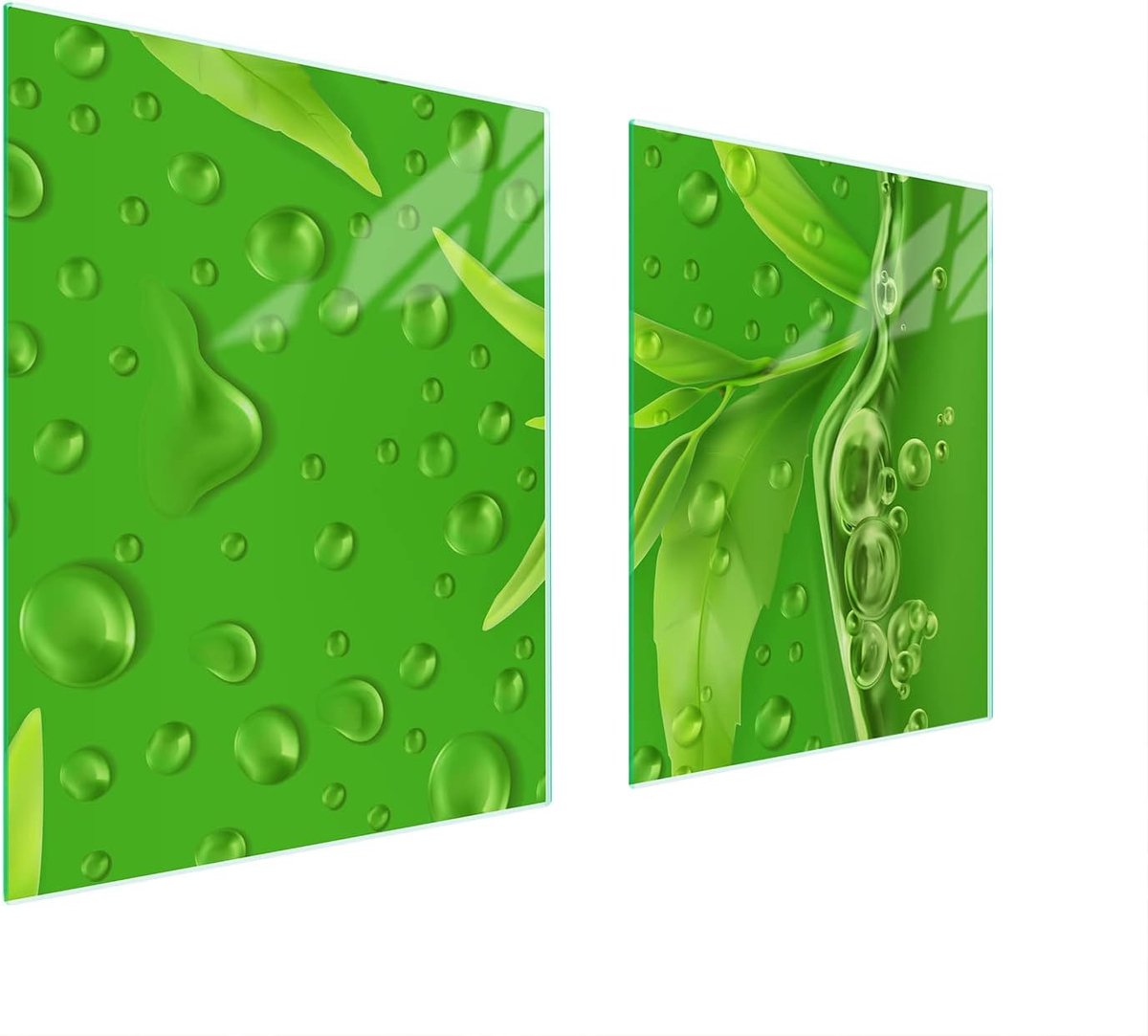Afdekplaat Kookplaat Spatbescherming Snijplank Keuken Beschermen Gehard Glas 85 x 52 cm Mozaïek