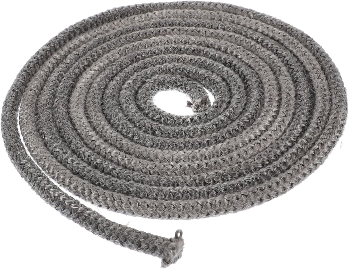 Vervangende Afdichtingskabel - Haard Dichtingskoord Ovenband - Haard Afdichten - Hoge Temperatuur Bestendig - 250 cm - Zwart