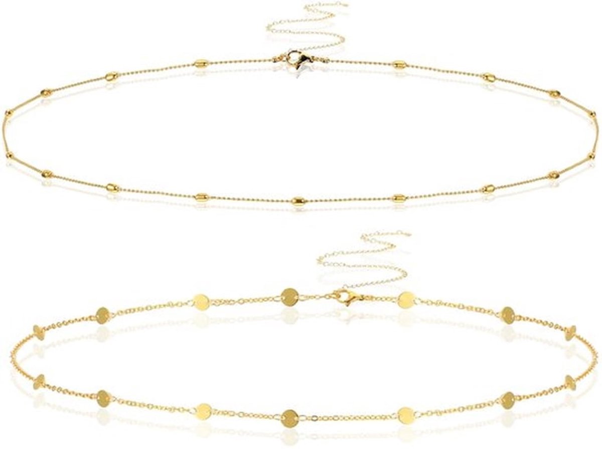 Gouden Buikketting - Sexy Bikini-Harnas - Boheems - Goud - Lagenketting - Perfect voor stranddagen - 66-91 cm