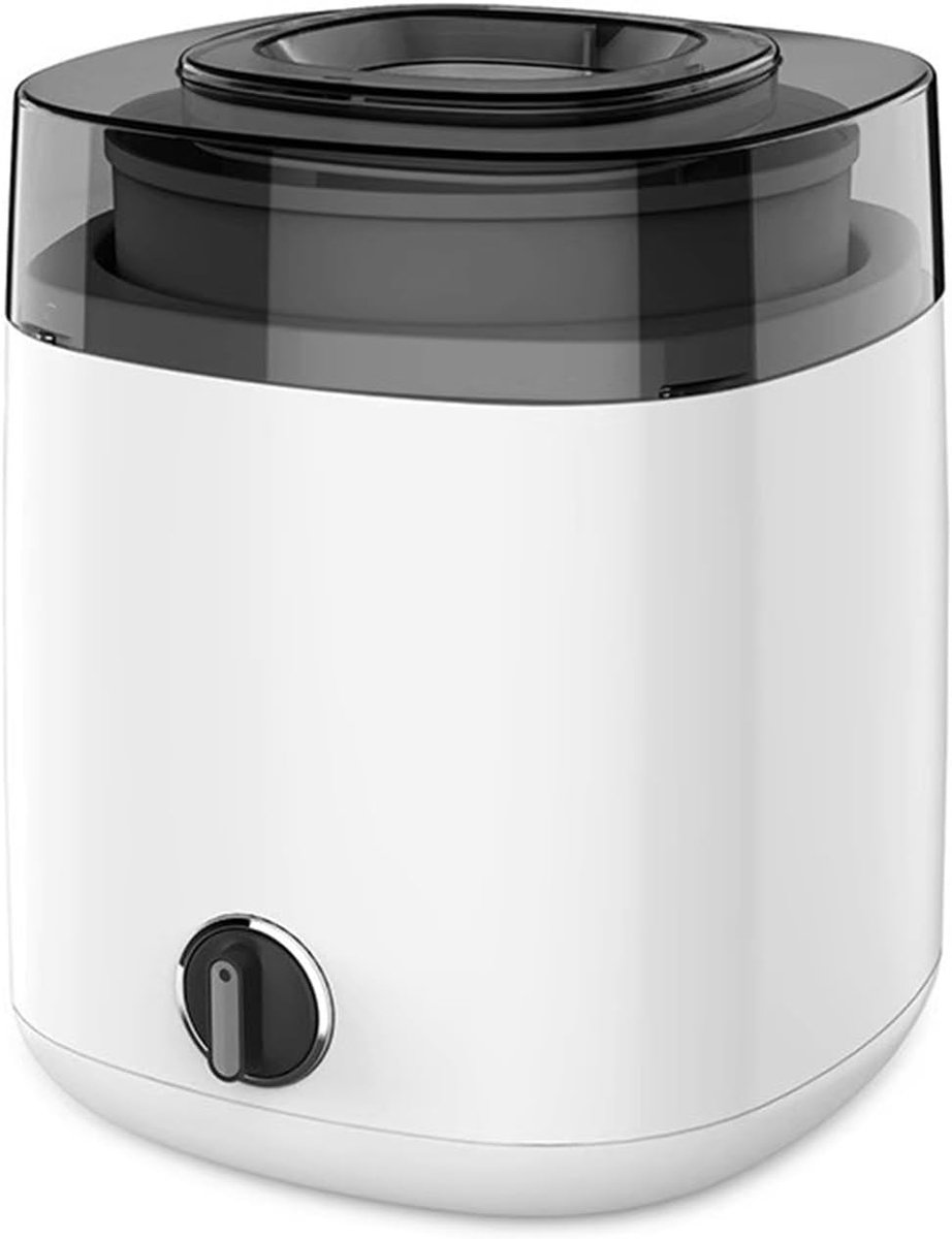 Automatische ijsmachine - Dessert maker - Zelf ijs maken - Zelfkoelend ontwerp - 1.5 liter - Wit