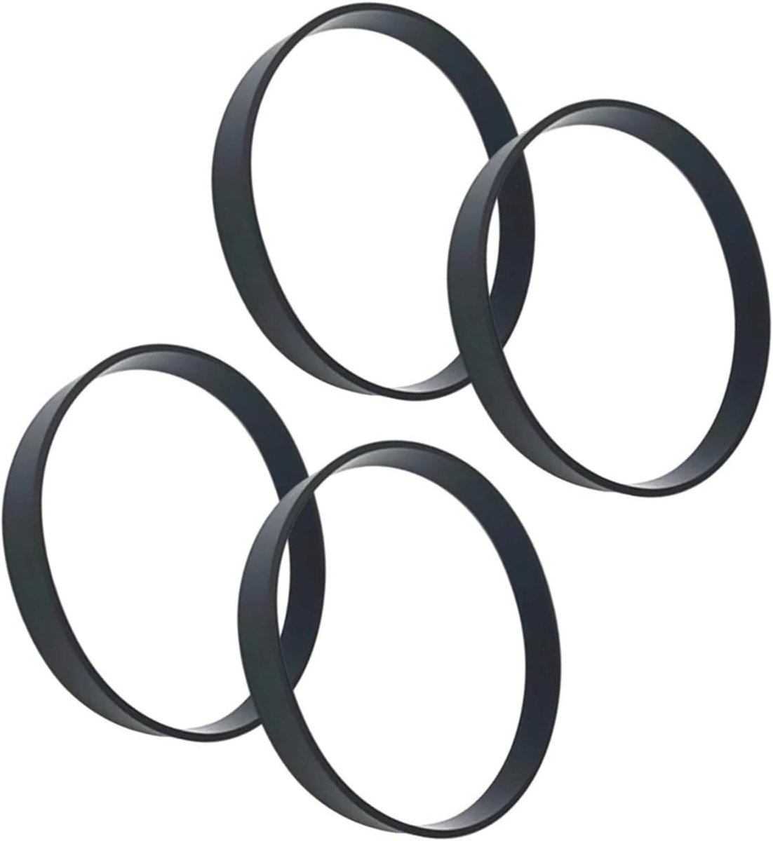 Stofzuiger Riemen - Vervangende Onderdelen - Stofzuiger Onderhoud - Duurzaam Rubber Materiaal - 4 Stuks - Zwart