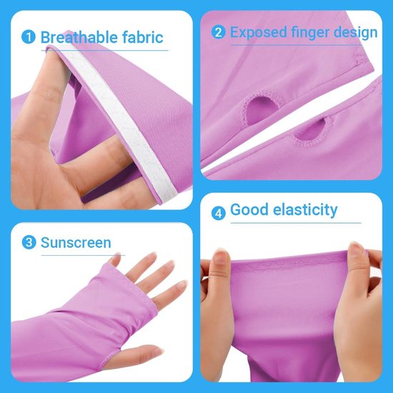 Dailygoods- Bolero Dames UV-bescherming - Zonnebescherming - Koelsjaal - Armwarmers - Vingerloze Handschoenen - Ademend Materiaal - Zonnejasje van Dailygoods — afbeelding 3
