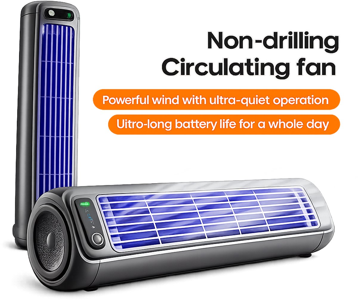 Velmio Draagbare Airco - Persoonlijke Koeler - Luchtverkoeler - Ventilator - Thuis en Kantoor - Stille Werking - 3 Standen - Compact Formaat