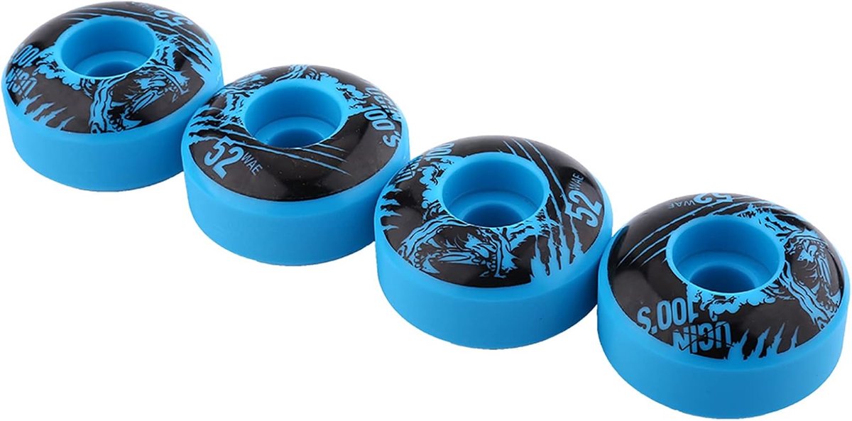 Longboard Wielen Set Cruiser Wielen Asfalt Rijden Duurzaam PU Materiaal 4 Stuks