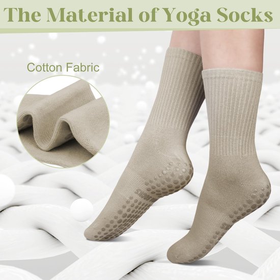 Dailygoods- Pilates Sokken Antislip - Yoga Sokken - Zacht Katoen - Comfortabele Stof - Goede Elasticiteit - Uniek Antislip Ontwerp - Yogasokken van Dailygoods — afbeelding 3
