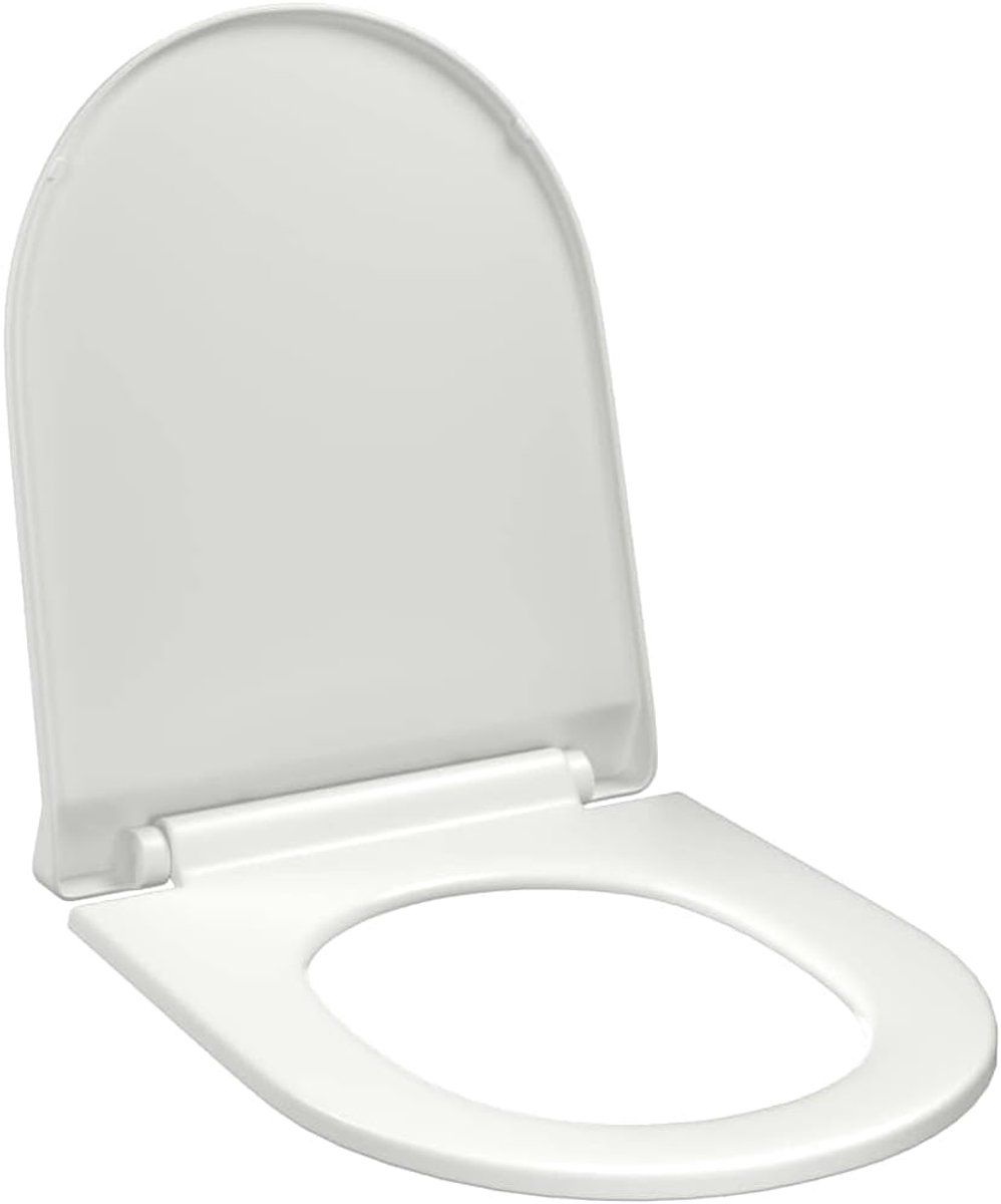 Toiletbril Soft-Close - WC Zitting - Badkamer Vernieuwen - Quick Release Ontwerp - 46 x 36 cm - Wit