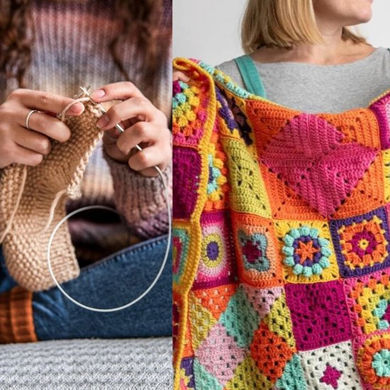 50 Stuks Granny Square Haakkaarten, Kleurrijke Patronen voor Creatieve Mix en Match Projecten van Merkloos — afbeelding 3