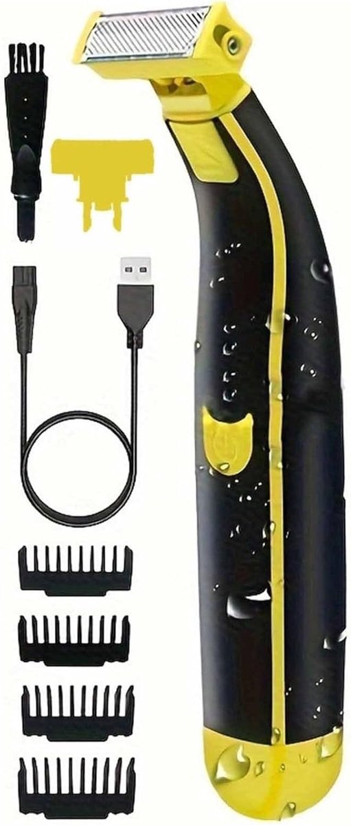 Elektrische Scheerapparaat - Gezicht Body Trimmer - Precisie Scheren - Verschillende Lengtes - 60 Min Gebruik - Zwart