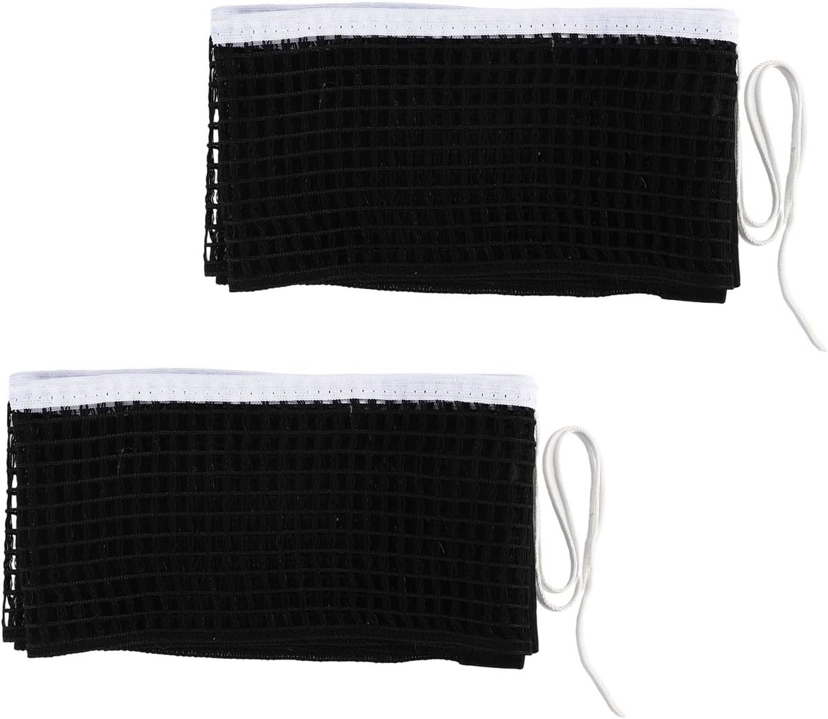 2 Stuks Vervangende Tafeltennisnetten 180x15cm voor Binnen en Buiten, Ideaal voor School en Gym, Duurzaam Polyester Katoen
