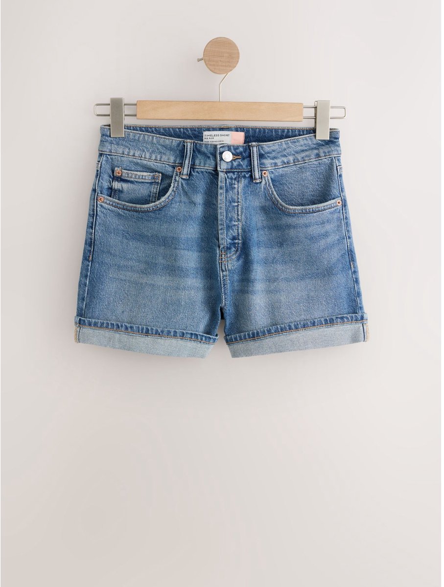 Next - Dames - Denim short - Blauw